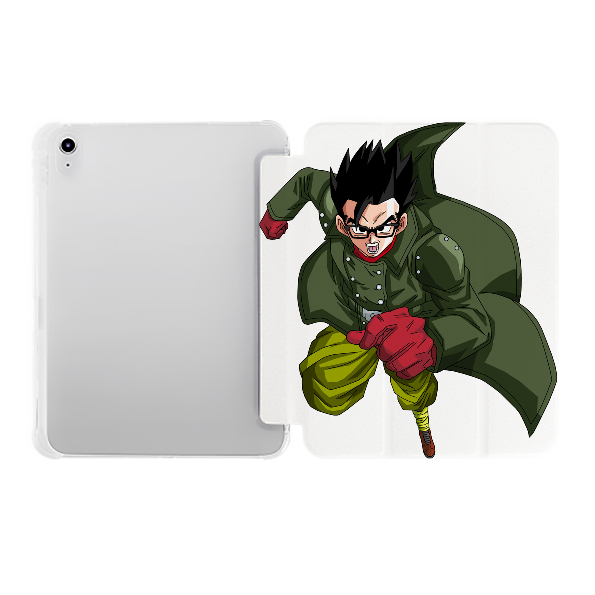 （画像用） ドラゴンボール 孫 悟飯（そんごはん）DRAGON BALL Son Gohan IPad ケース ペン収納付き 三つ折りスタンド PUレザー×シリコン 対応機種9.5/10.5/10.9インチ